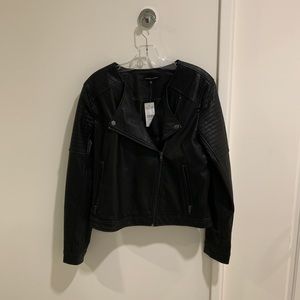 Kendall & Kylie Black Faux Leather Jacket (new)